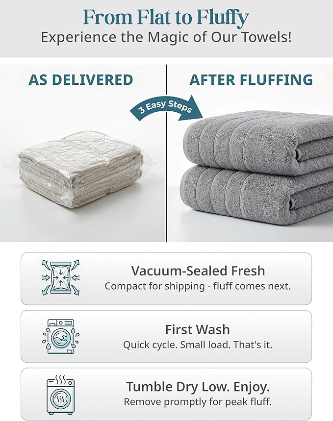 Casa Platino Premium Cotton Bath Towel Set 8 Pcs