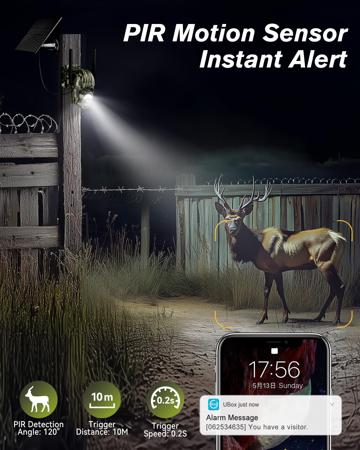 Xega 4G Cellular Security Camera Solar Outdoor & 4G Cellular Trail Camera Solar