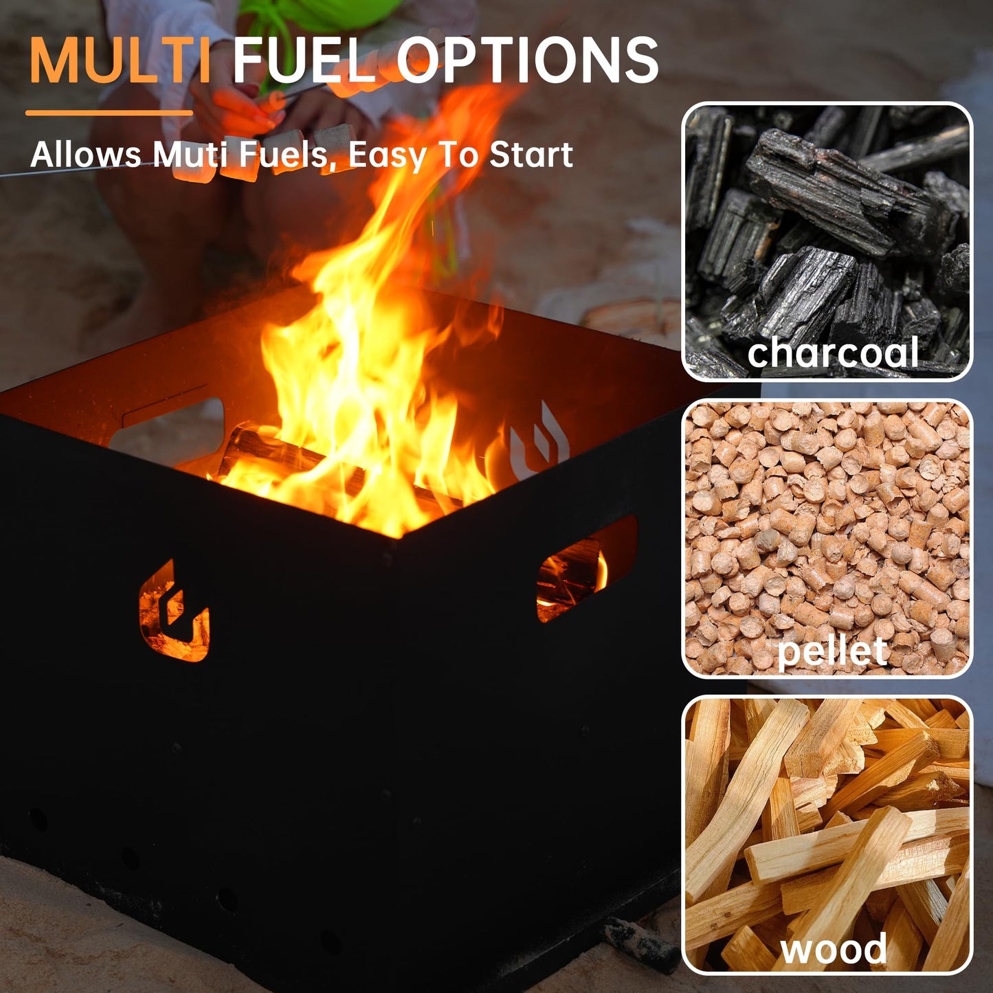 PIZZELLO Outdoor Pizza Oven Large 4-in-1 Wood Fired Outside Oven 2-Layer Detachable Pizza Maker with Pizza Stone, Pizza Peel, Cover, Cutter, BBQ Grill Grate, Pizzello Gusto 16"
