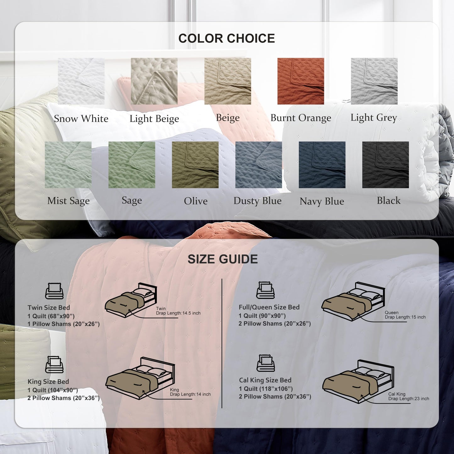 ROARINGWILD Olive Green Cloud Twin Size Quilt Bedding Sets with Pillow Sham, Farmhouse Lightweight Soft Bedspread Coverlet, All Season Rustic Country Thin Comforter, 2 Pieces, 68x90 inches