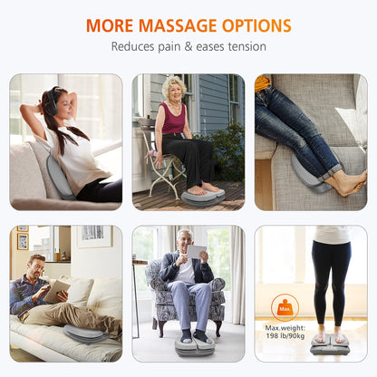 Snailax Vibration Foot Massager with Heat,Remote Control,Adjustable Vibration Speed Electric Massager Machine for Circulation,Plantar Fasciitis, Pain