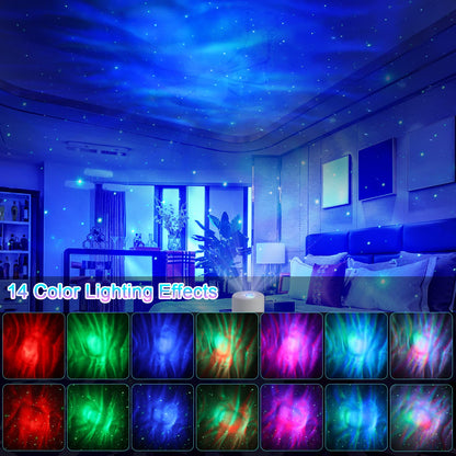 MHAZDZE LED Star & Galaxy Projector with Remote Control, Adjustable Speed & Brightness Night Light, Aurora Lights for Adult Party Decoration