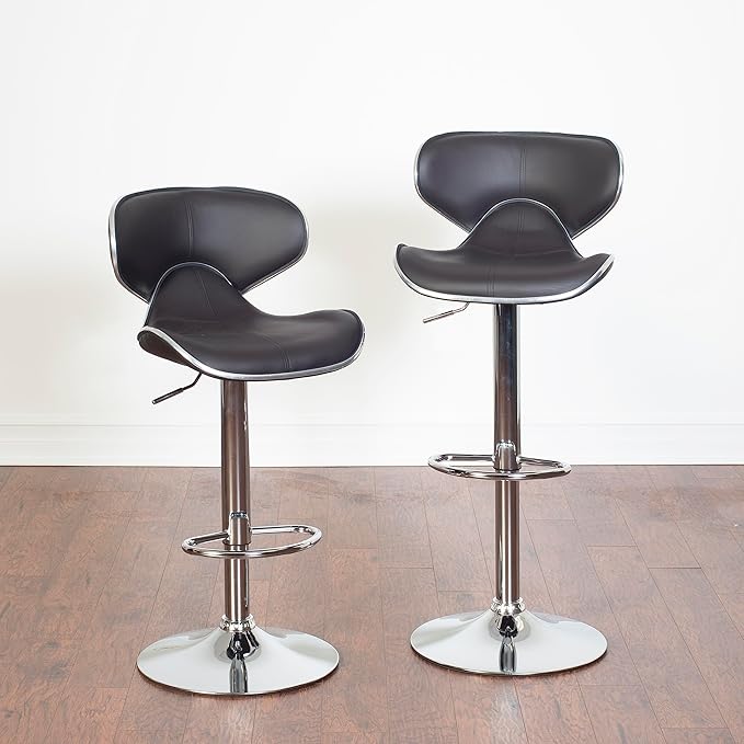Roundhill Furniture Masaccio Cushioned Leatherette Upholstery Airlift