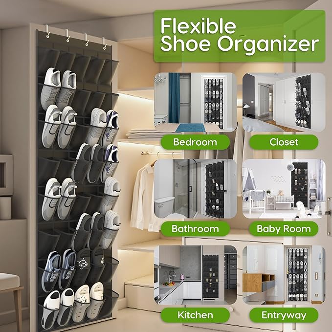 Unjumbly Over the Door Shoe Organizer