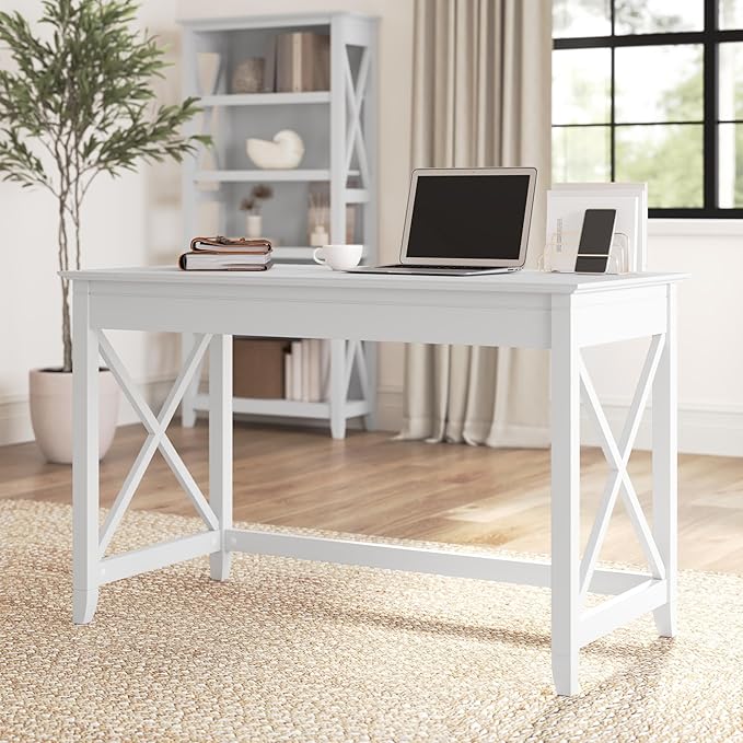 Bush Home Key West 48W Writing Desk in Pure White Oak