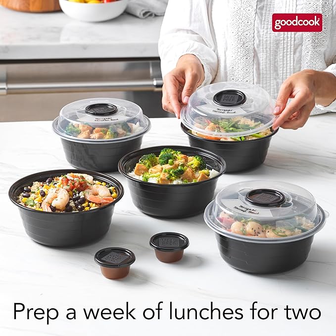 GoodCook 4-Cup Meal Prep Bowls Set