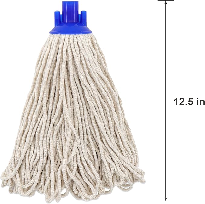 Cotton String Screw on Mop Replacement Head Compatible