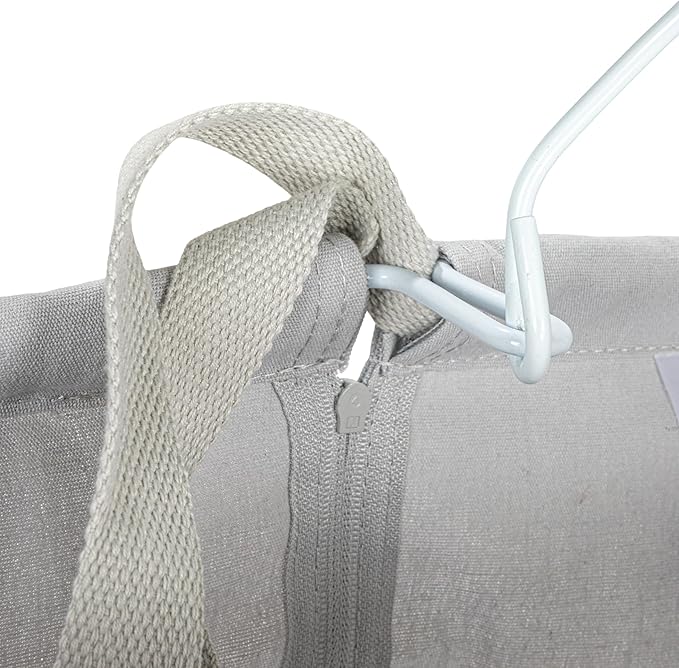 Household Essentials Door Hanging Laundry Bag, Washable Canvas Bag