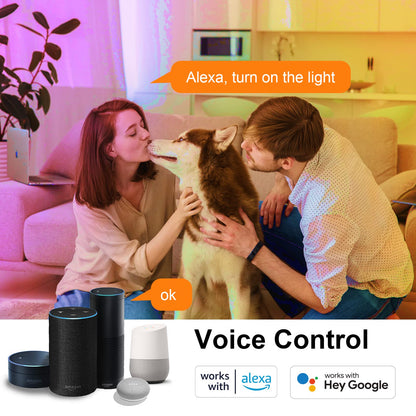 ANTELA Smart Bulb E14 Alexa Light Bulb A60 7W 806LM LED RGB Dimmable Bulb, 2700K-6500K Warm and Cool White, Smart Life App Control, Compatible with Google Home, 2PCS