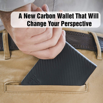 PIRNA Wallets for Men UK, RFID Bi-Fold Carbon Credit Card Holder for Mens with Gift Box, Men's Wallets UK & Money Organisers