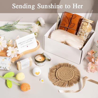 Gifts for Women, Get Well Soon Gifts Basket for Women Self Care, Thinking of You Care Package Gift Basket Unique Valentine's Day Gift for Women Wife Her Girlfriend Mom Sister Grandma