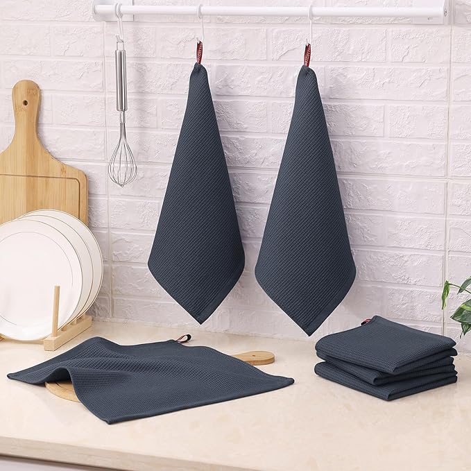 Homaxy 100% Cotton Waffle Weave Dish Cloths