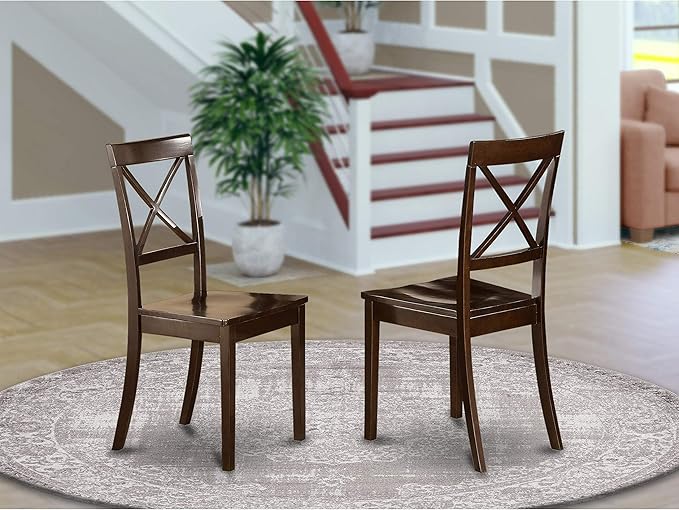 East West Furniture BOC-CAP-W Boston Dining Room Chairs