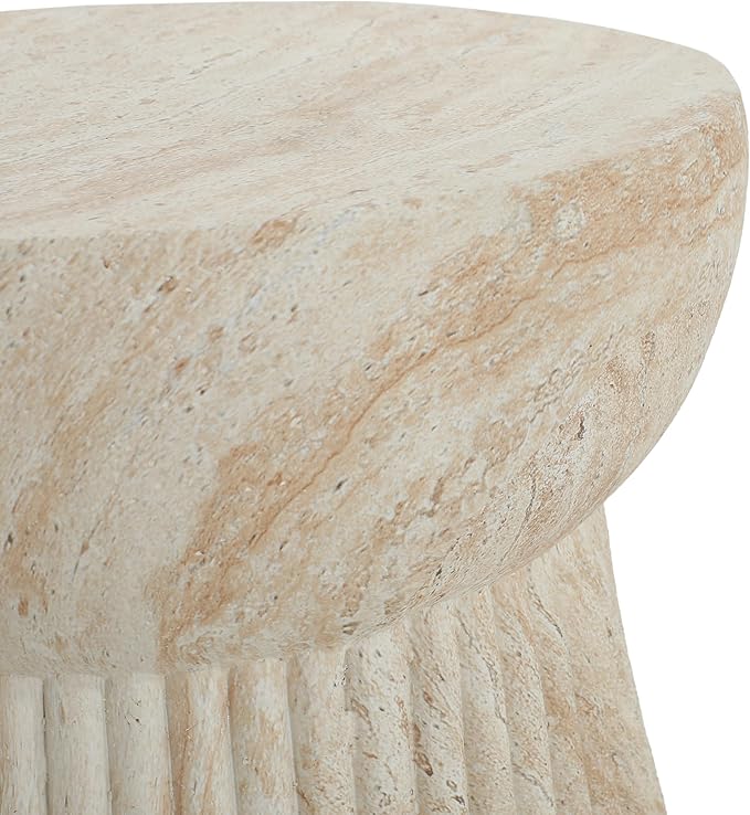 Christopher Knight Home Dila Patio Side Table, Lightweight Concrete End Table