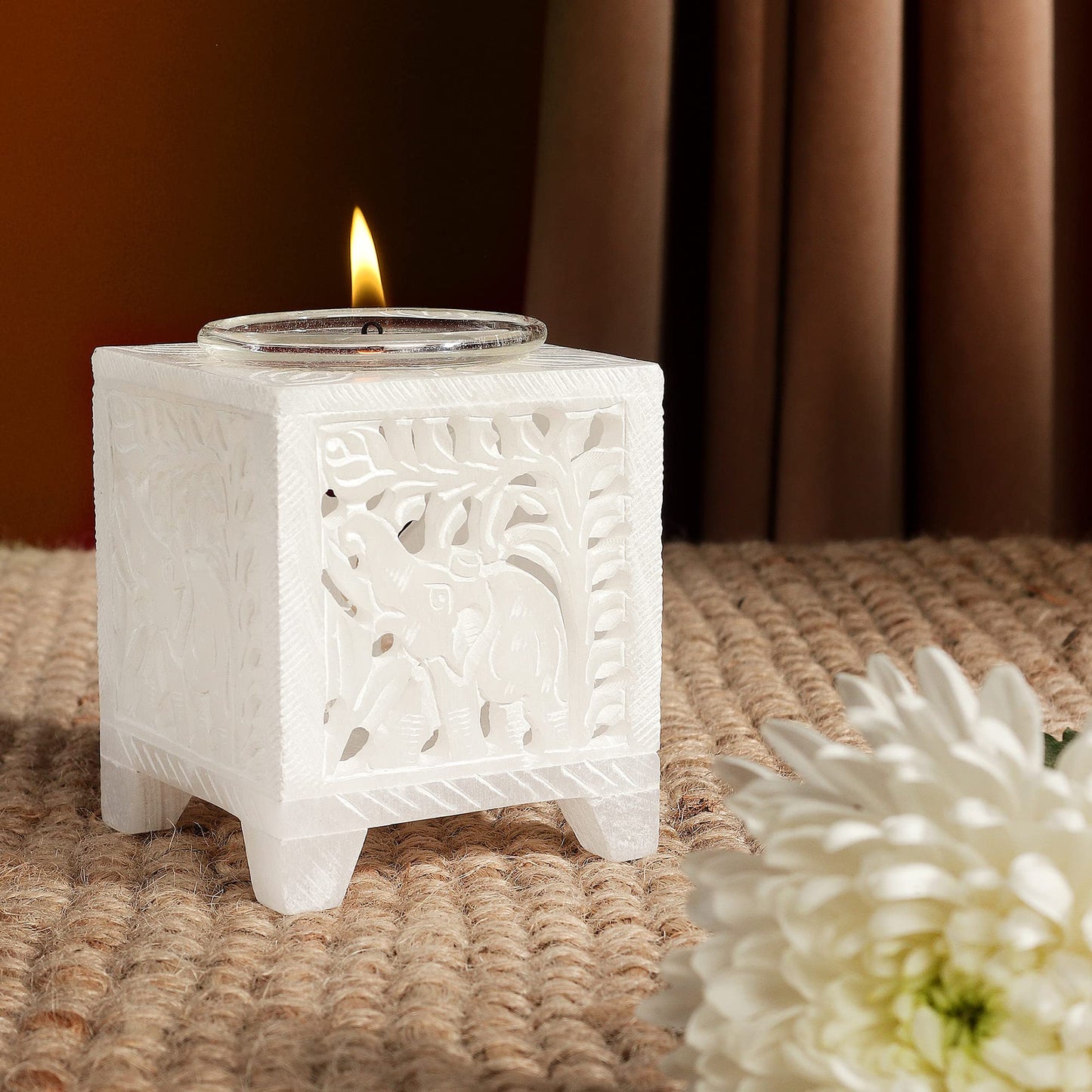 Stone Essential Oil Burner Wax Melt Burners - Aroma Burner - Decorative Tealight Candle Holder Hashcart®