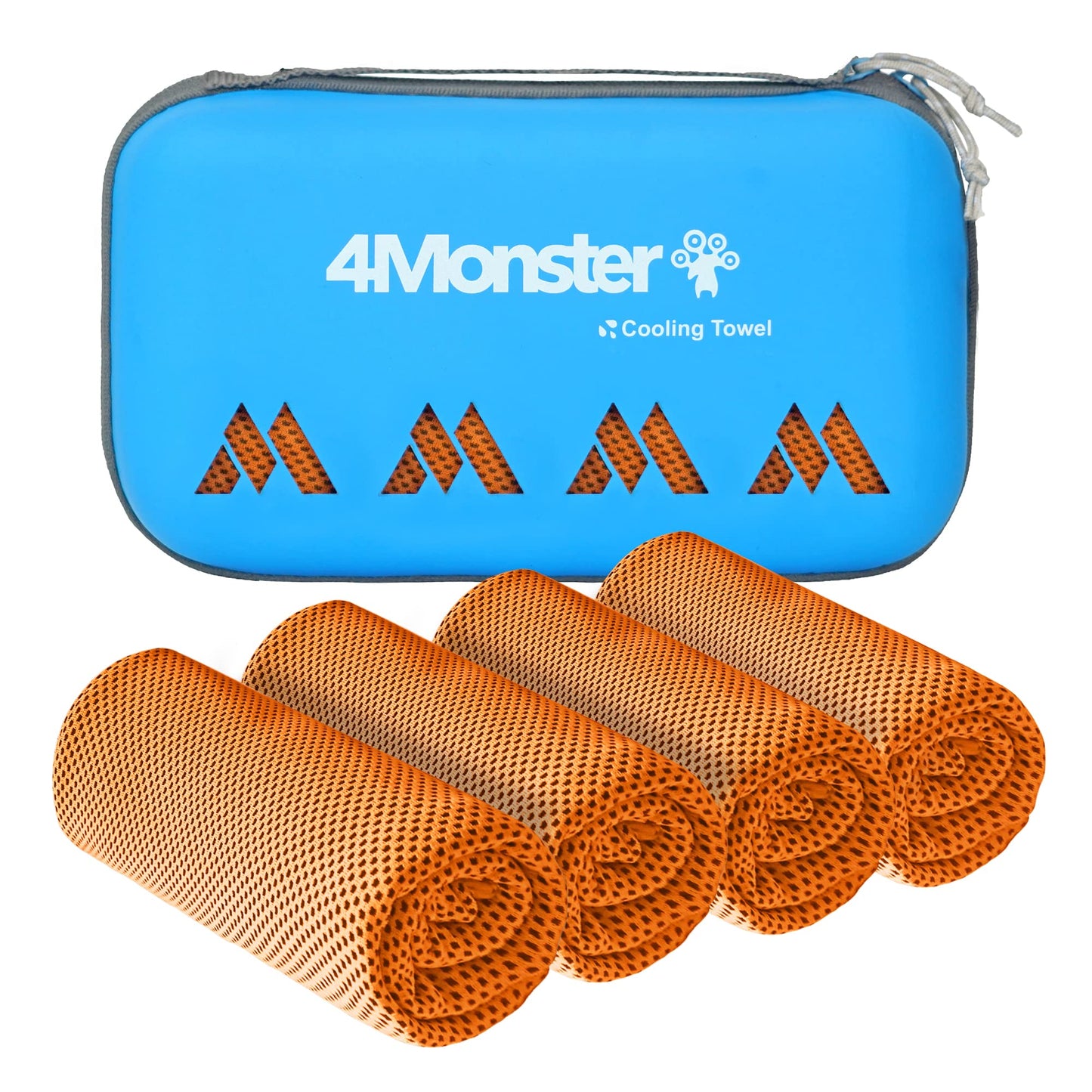 4Monster Cooling Towel for Neck and Face,Microfiber Cold Towel for Hot Weather,Quick Dry Ice Chilly Towel Cooling Rags for Neck Stay Cold for Gym,Yoga,Sport,Running,Camping(40 x 12 inches)
