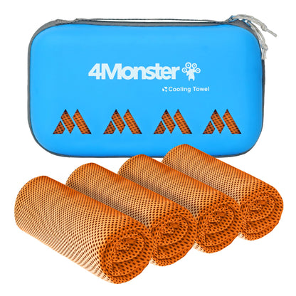 4Monster Cooling Towel for Neck and Face,Microfiber Cold Towel for Hot Weather,Quick Dry Ice Chilly Towel Cooling Rags for Neck Stay Cold for Gym,Yoga,Sport,Running,Camping(40 x 12 inches)