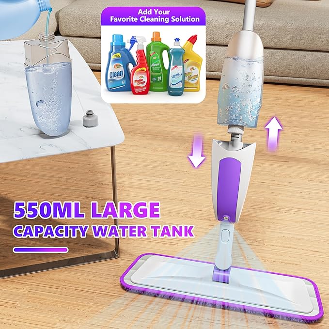 Microfiber Spray Mops for Floor Cleaning