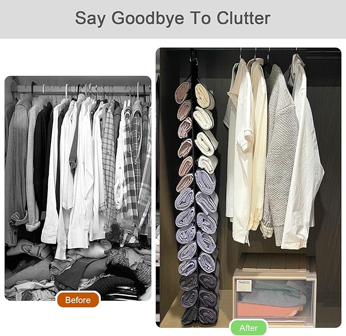 Legging Organizer, Foldable Hanging Closet Organizer