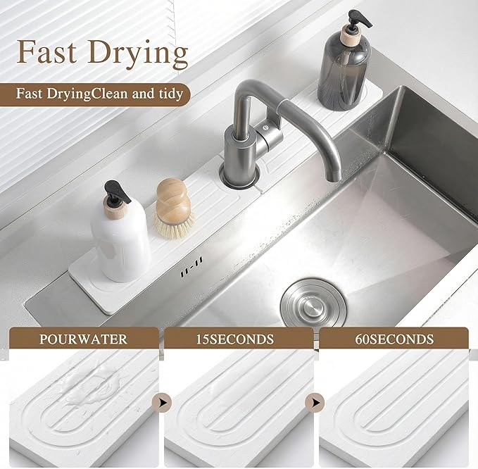Premium Diatomite Stone Drying Mat