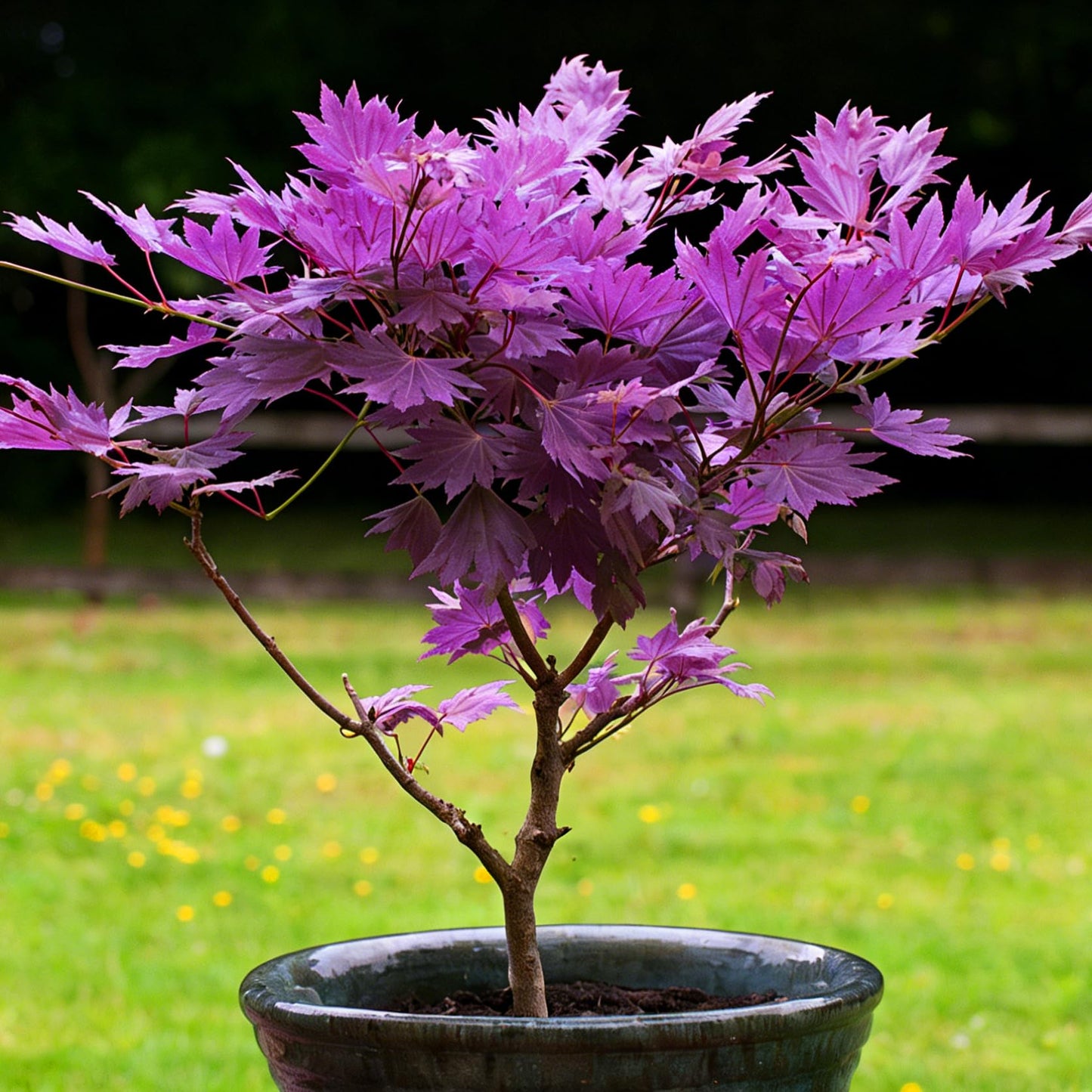 Mixrug Jacaranda Purple Maple Seeds for Planting, 25pcs Rare Perennial Purple Maple Tree Seeds Plants, Non-GMO Heirloom Beauty Trees Plants Home Garden for Outdoors Indoors