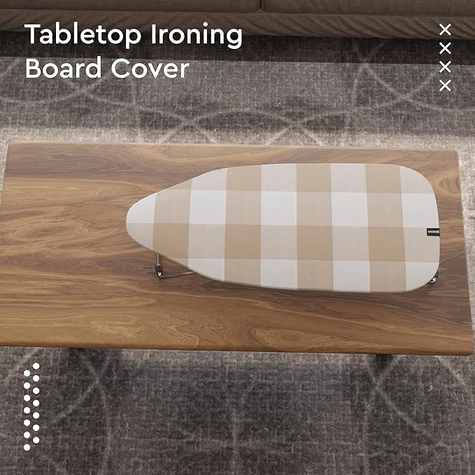 Encasa XO Ironing Board Cover and Pad 28"x12" - 4mm Felt Mini Iron Board Cover