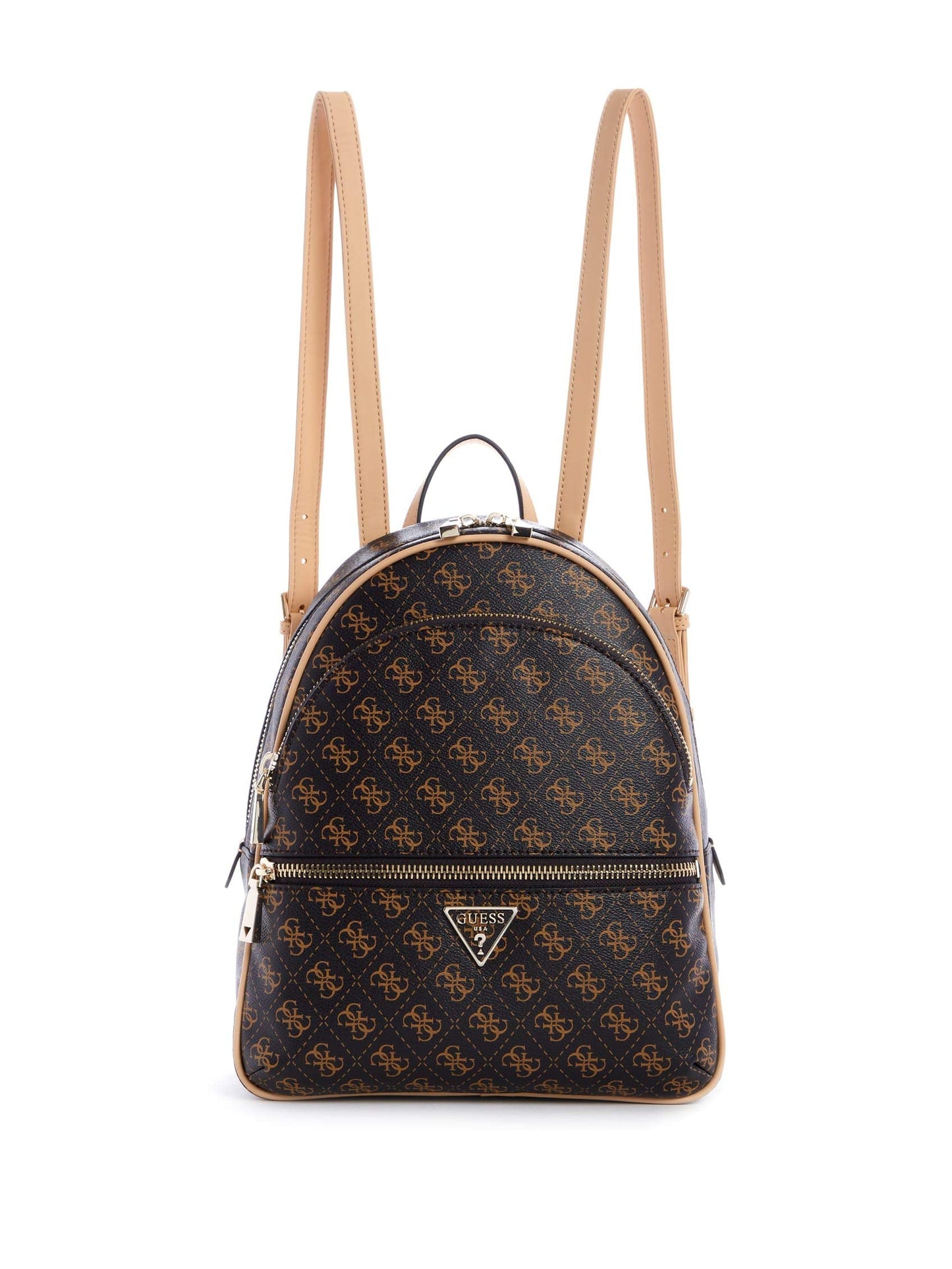 GUESS Women's Manhattan Large Backpack, Brown, One Size