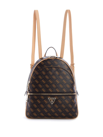 GUESS Women's Manhattan Large Backpack, Brown, One Size