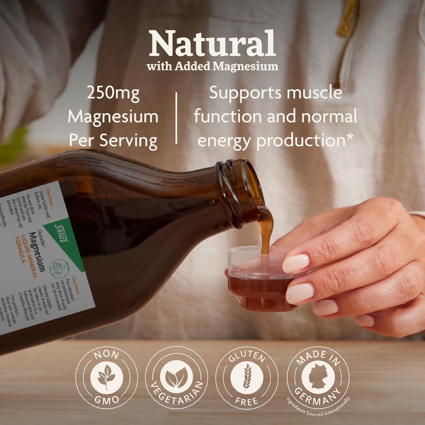 Salus Floradix Magnesium Liquid Mineral Supplement 250ml