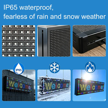 ZONTRONCM Outdoor Programmable Scrolling Waterproof Led Sign P10(26" * 14")
