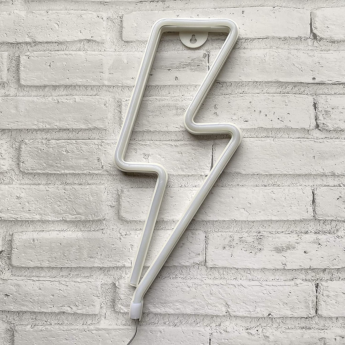 Lightning Shape Purple Neon Sign, Attivolife LED Art Decorative Lamp Cool Wall Decor for Home Room Christmas Wedding Bar Party Supplies