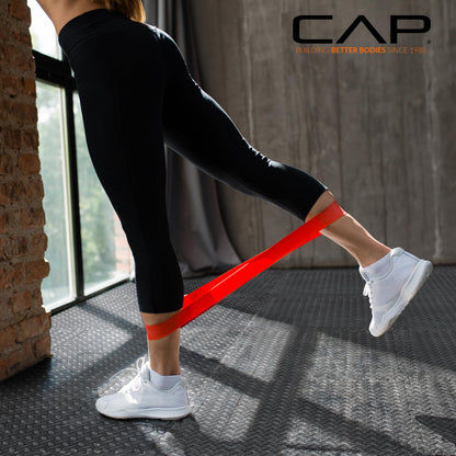 CAP Barbell 1-Inch Interlocking EVA Foam Exercise Puzzle Mat Home Gym Flooring - 4 Pack | 24" x 24" x 1" | T Pattern - Black