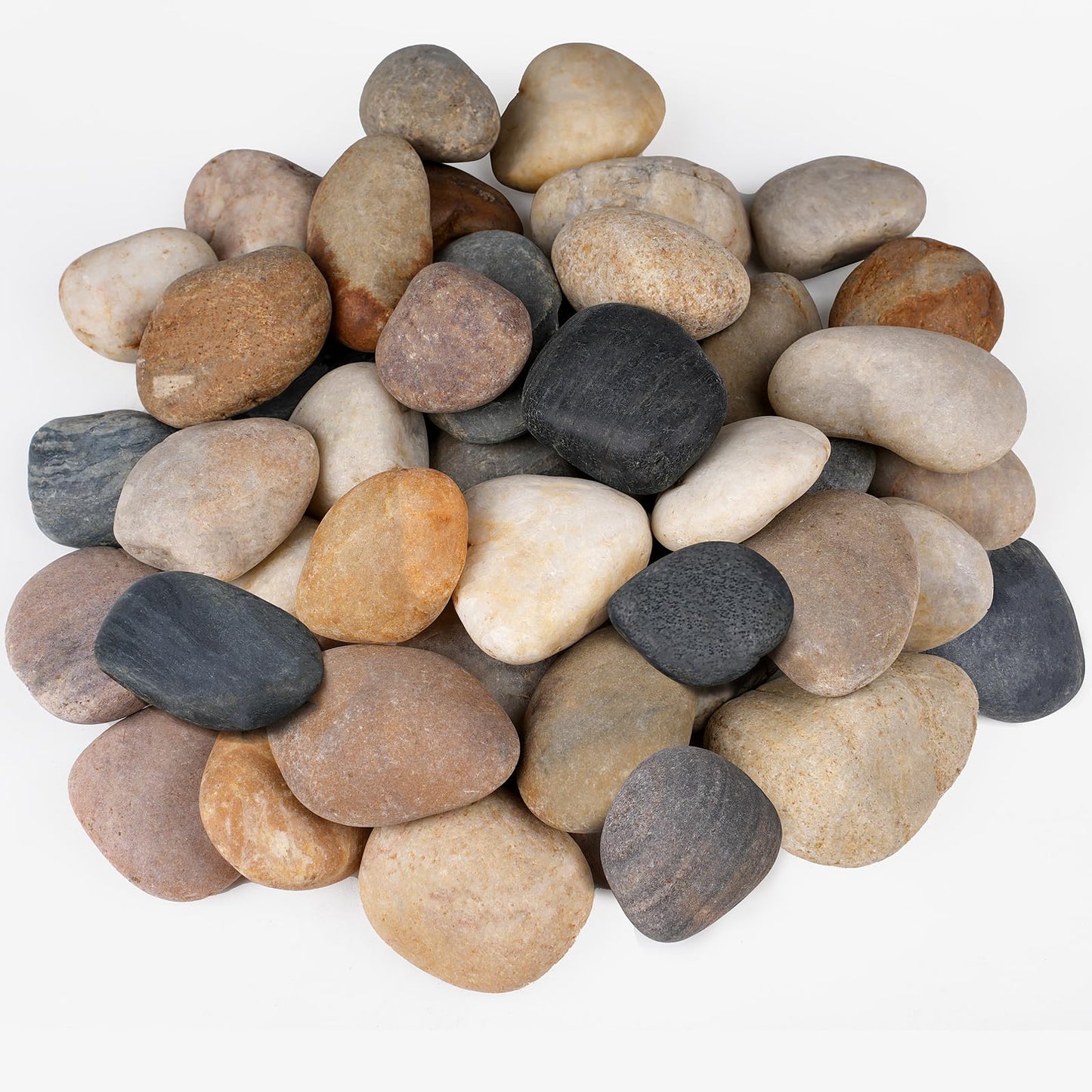 Rahato 40 lbs Rocks for Outdoor Landscaping, 2"-3" Aquarium Rocks for Fish Tank, Natural Decorative Garden Stone for Plants, Flower Pots, Vase, Walkways, Yard