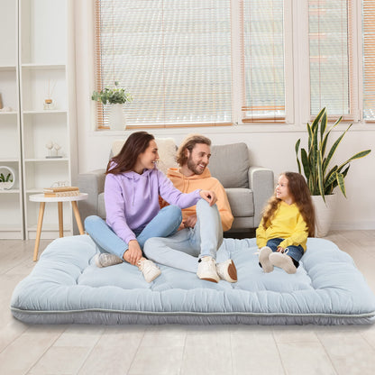 MIRUO Sleeping Mat on Floor for Adults, Kids Futon Mattress SleepMattress Pads Sleeping Mat Floor Mattress for Adults Japanese Mattress Car Camping Mattress Full Size (A-GE11012-M-USAM021)