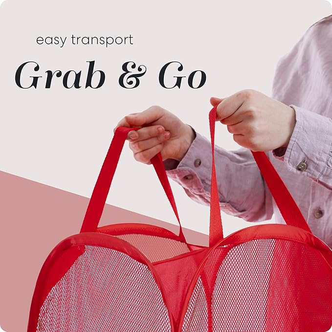 Handy Laundry Collapsible Mesh Pop Up Hamper