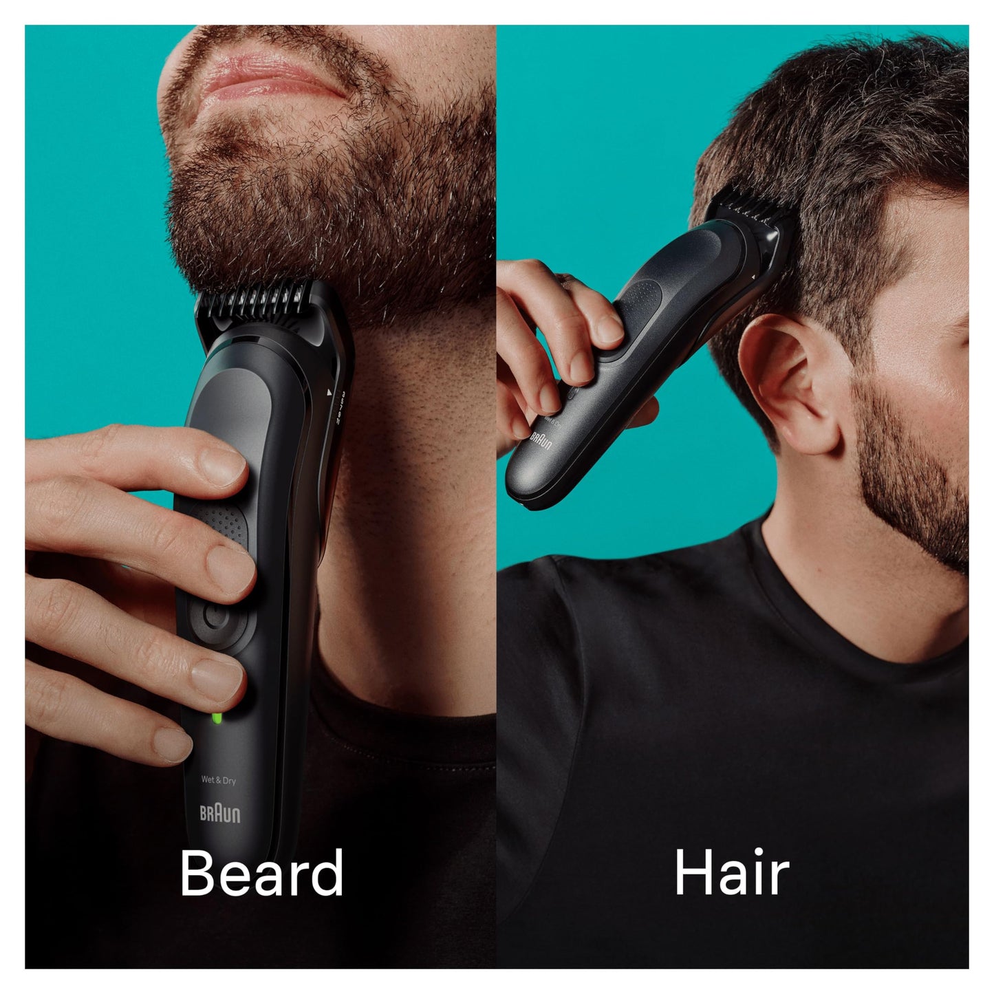 Braun All-in-One Style Kit Series 7 MGK7470, Beard Trimmer Men Rechargeable, 16-in-1 Kit for Beard, Hair, Manscaping & More, Hair Clippers Men Cordless, Mens Shaver and Beard Trimmer, Black