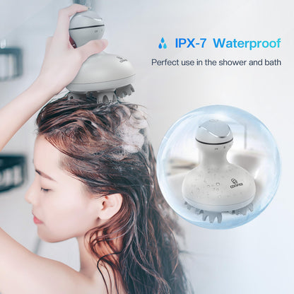 COMFIER Electric Scalp Massager with Mutlti-Modes Vibration, Portable Handheld Head Scratcher for Hair Growth,Waterproof Head Massager for Full Body,Dog Cat Massager for Deep Clean and Stress Relax