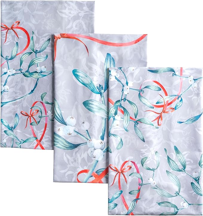 Maison d' Hermine Kitchen Towels Set of 3 100% Cotton 20" x 27.5" Reusable