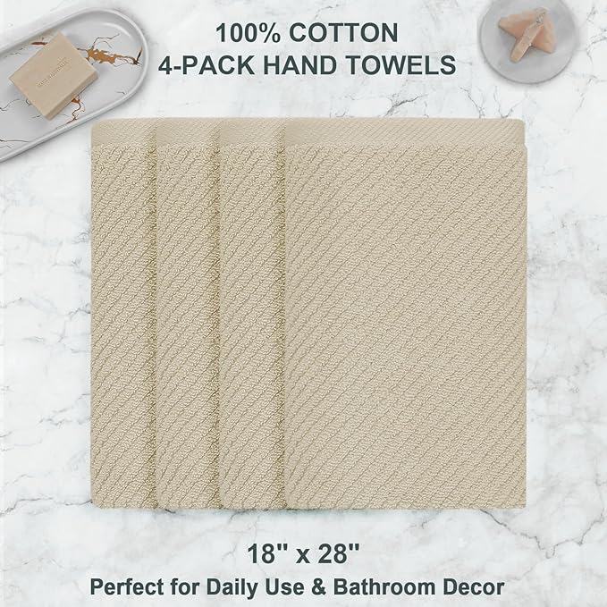 VOOVA & MOVAS Taupe Hand Towels