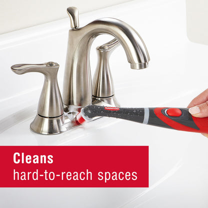 Rubbermaid Reveal Power Scrubber 18-Piece Kit, Cordless Electric Battery Powered Scrub Brush, Water Resistant, for Home/Kitchen/Bathroom/Grout/Tile/Shower/Tub