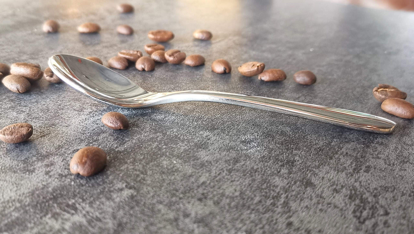 Pretty Home 6 Pieces Set 4.5"Coffee Spoon, Demitasse spoon,Espresso spoon Stainless Steel 18/10 (SUS 304#) Food Safety Grade