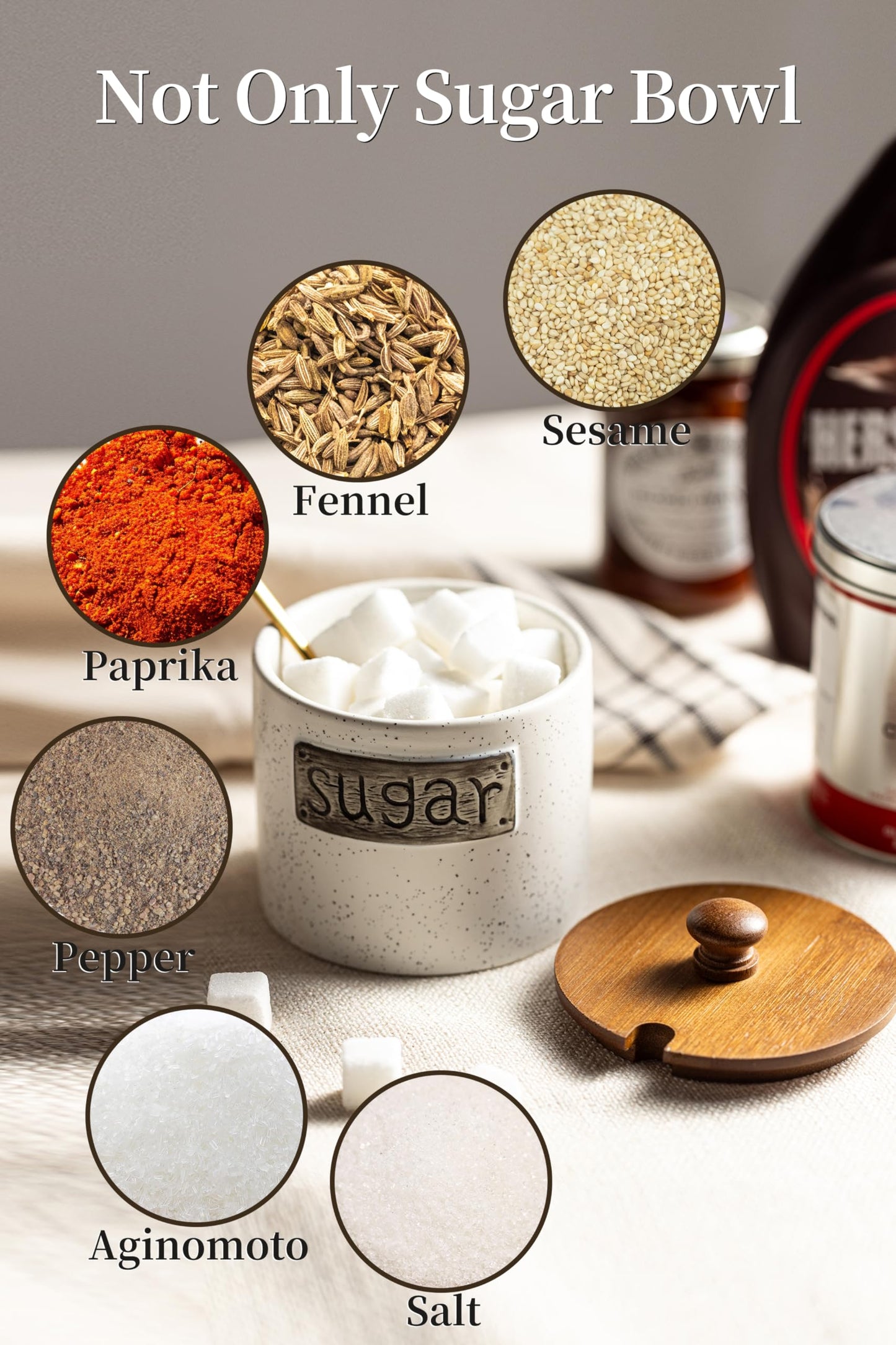 LYEOBOH Sugar Container, Ceramic Sugar Bowl with Lid and Spoon,15 OZ Sugar Holder for Coffee Bar Accessories, Sugar Jar for Countertop, Azucarera Farmhouse Home and Kitchen, White