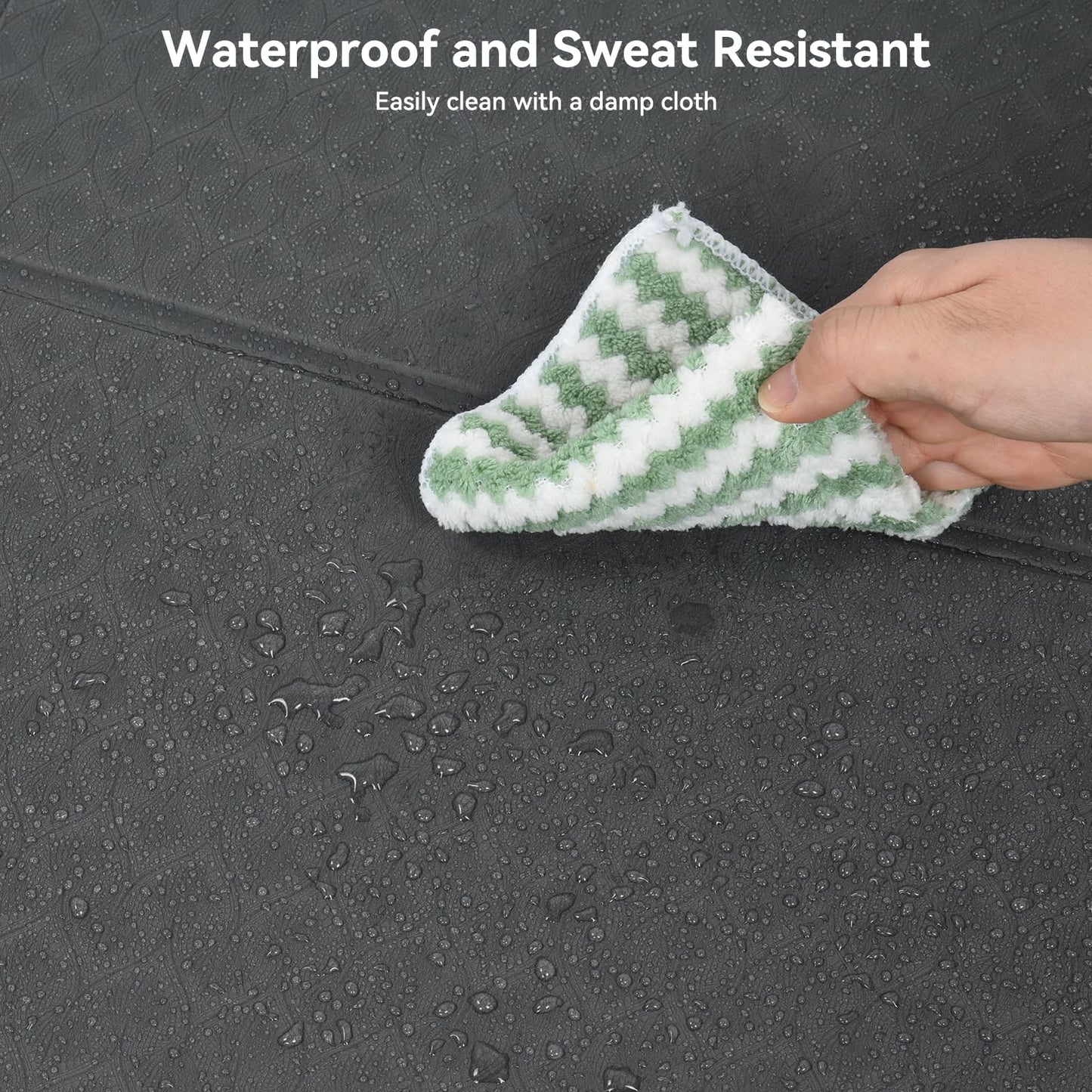 FIRINER Walking Pad Mat for Carpet 73''×24'' Foldable Treadmill Pad Floor Protector Non-Slip Noise Shock Absorption Exercise Equipment Mats for Hardwood Floor/Spinning Bike/Elliptical Machine