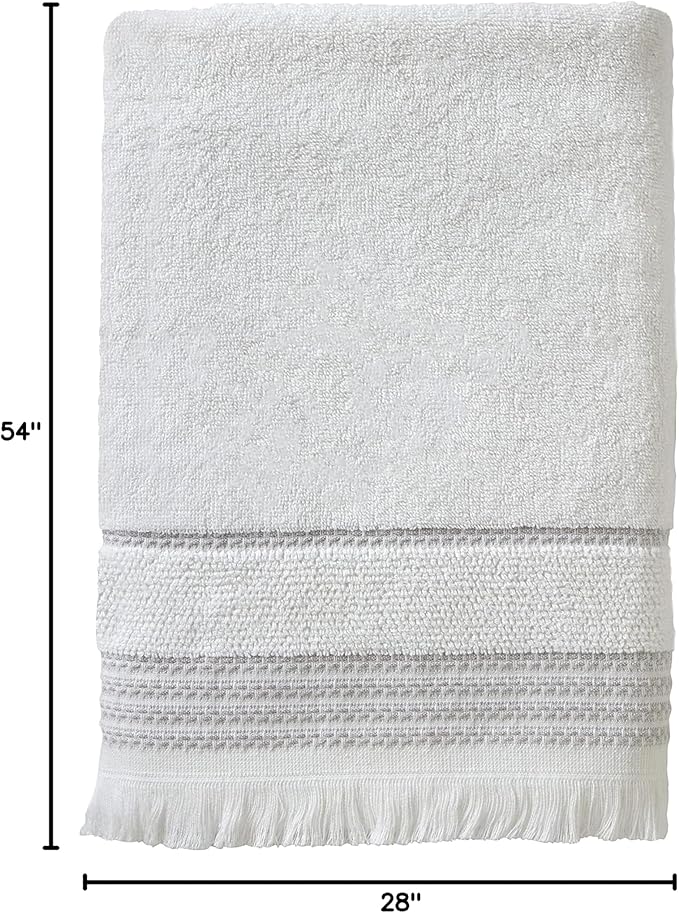 SKL Home Casual Fringe Bath Towel Set