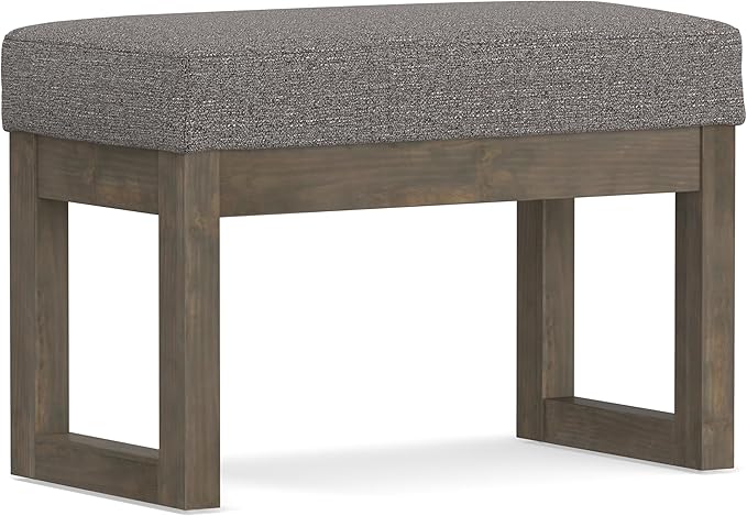 SIMPLIHOME Milltown Small Ottoman Bench