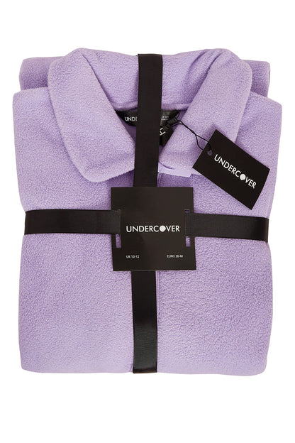 Undercover Ladies Zipped Soft Fleece Dressing Gown LN730 Lilac 14-16