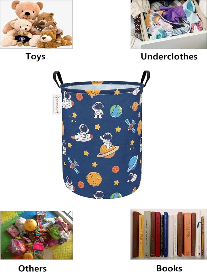 QUEENLALA Large Storage Basket, Laundry Hamper/Bathroom/Home Decor/Collapsible