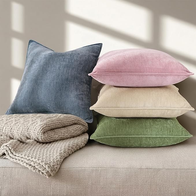decorUhome Summer Couch Throw Pillow Covers 20x20 Set of 2, Decorative Soft