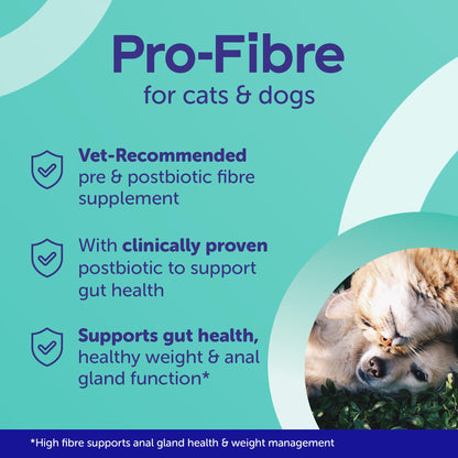 Protexin Veterinary Pro-Fibre for Dogs and Cats, 500g, Green brown, VE-017