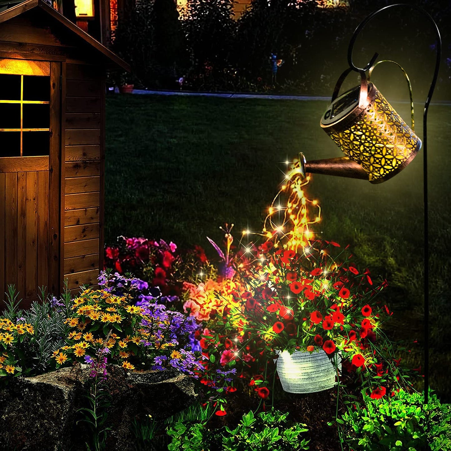 Solar Light Outdoor Decorative Hanging Lanterm, Waterproof, Prefert for Your Garden, Table, Patio, Yard, or Pathway